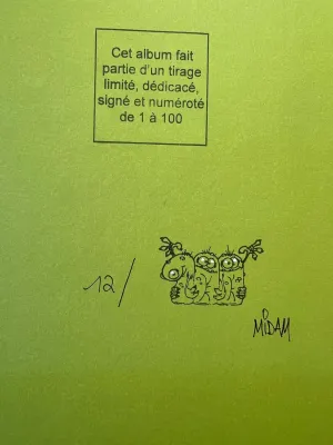 Livre "Les modèles mathématiques de Midam"  édition limitée dédicacée, signée et numérotée de 1 à 100