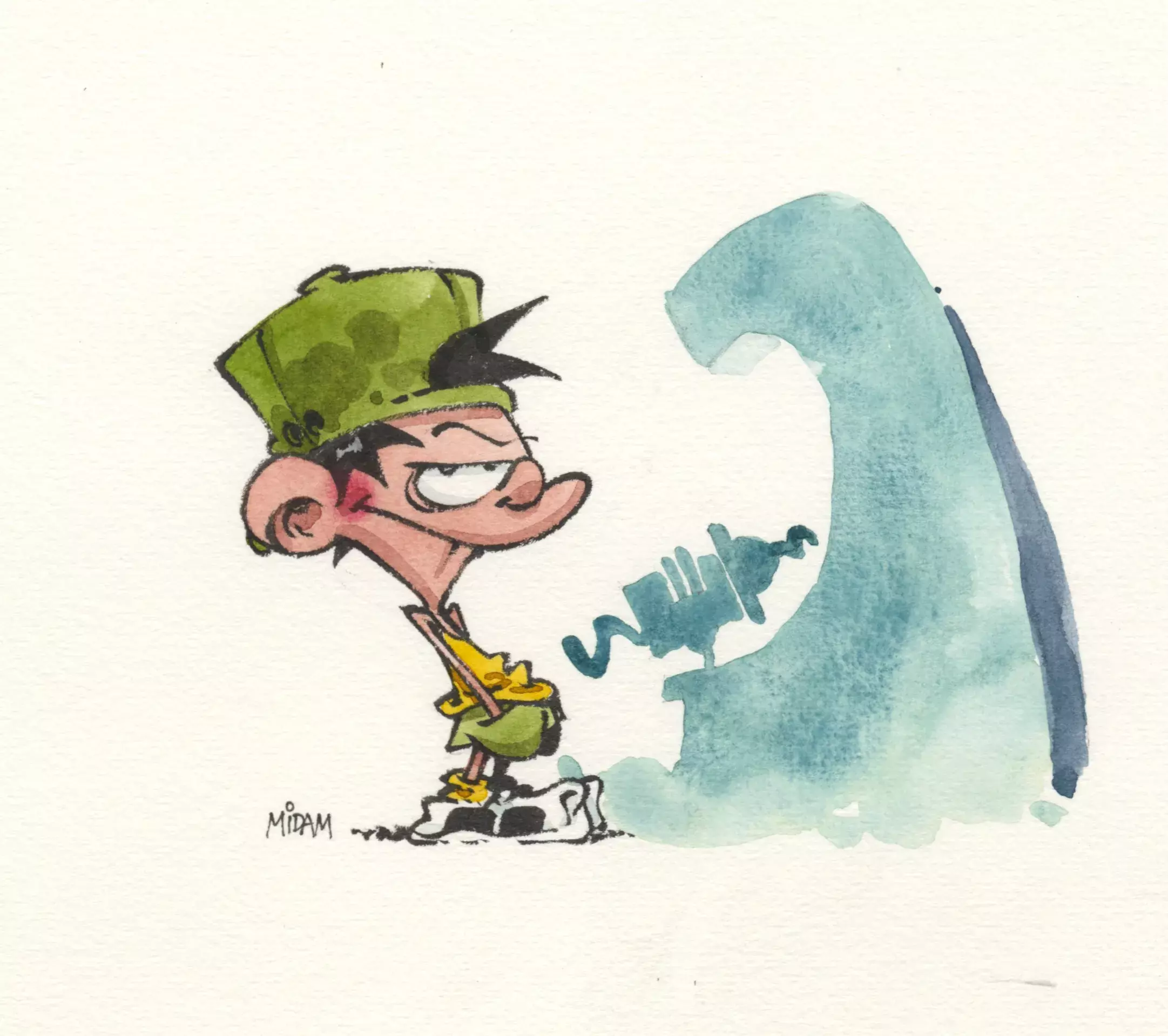 Kid Paddle borne ombre