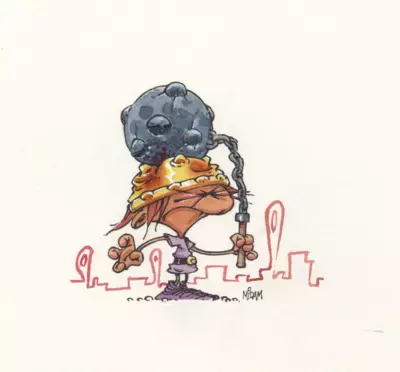 Petit Barbare fléau d'armes