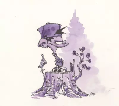 Kid arbre monochrome